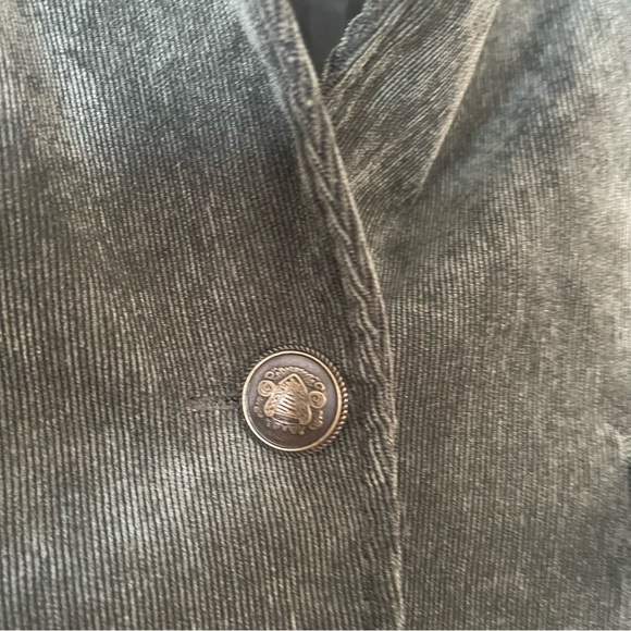 Dressbarn olive green corduroy blazer with pockets size Large western - Picture 6 of 7